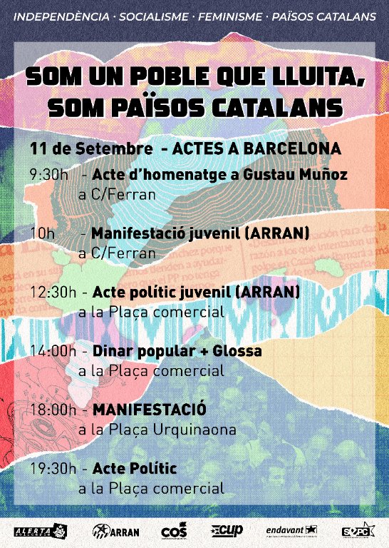 #11s2023 | Perquè #SomUnPobleQueLluita, dilluns 11 prenem els carrers! ✊

Actes de l'Esquerra Independentista de Barcelona per la #Diada2023 👇