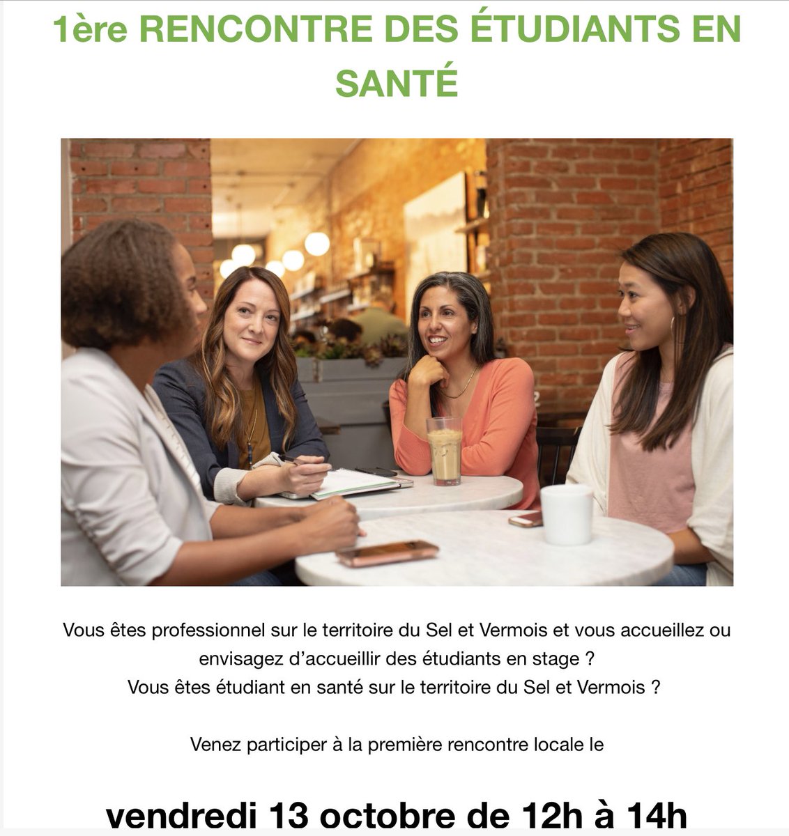 MPortoise's tweet photo. Les professionnels de santé de la MSP Portoise saluent la démarche de la CPTS pour cette 1ère rencontre avec les étudiants en santé. #cpts #avenir #Sante @stnicolasdeport https://t.co/5b61NDRv7v