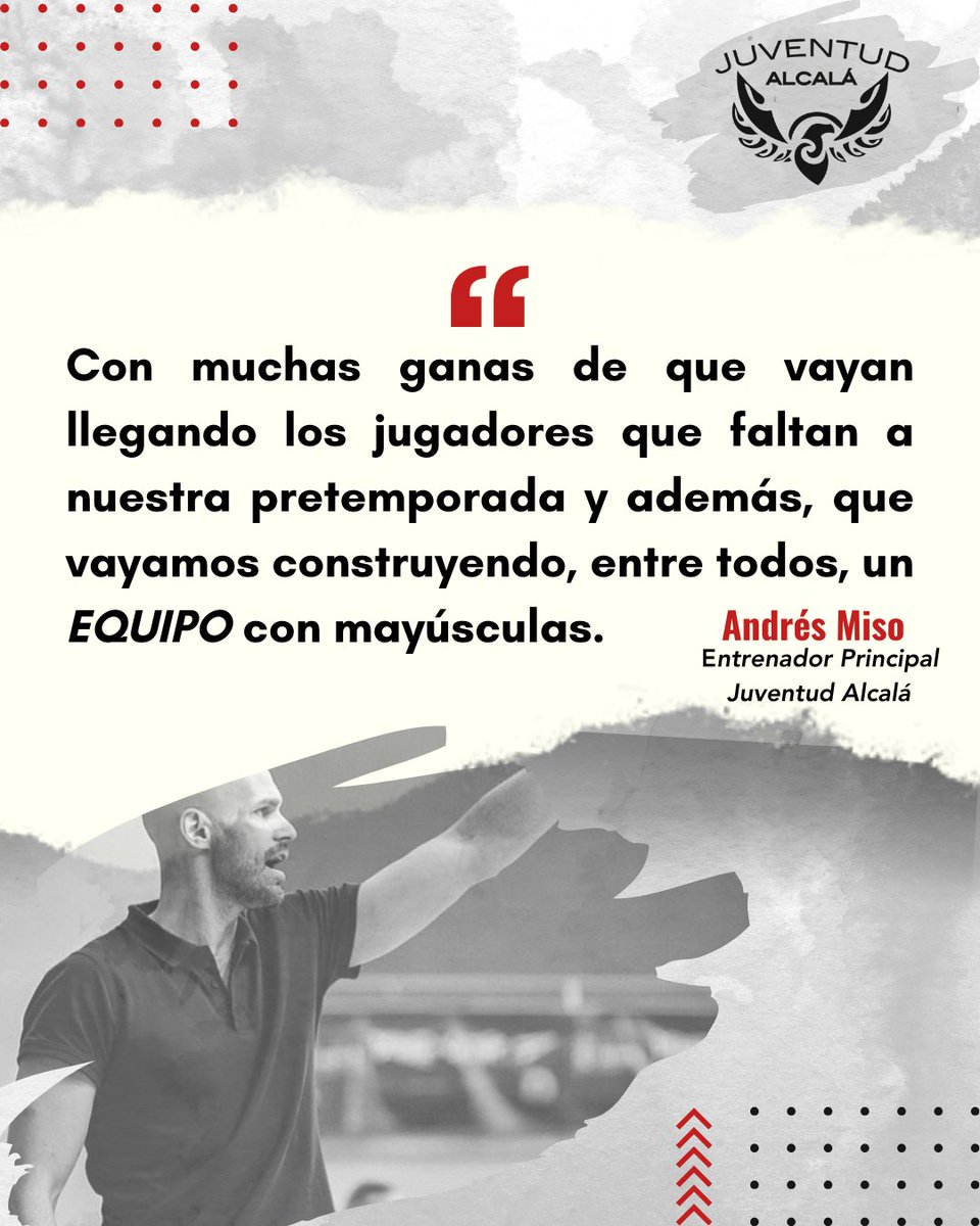 Club Juventud Alcalá (@cjuventudalcala) on Twitter photo 🗣️ Las frases más importantes de <a href="/Misovic31/">Andrés Miso</a> tras el inicio de la pretemporada.
#CiudadHistorica 🗣️ Las frases más importantes de <a href="/Misovic31/">Andrés Miso</a> tras el inicio de la pretemporada.
#CiudadHistorica