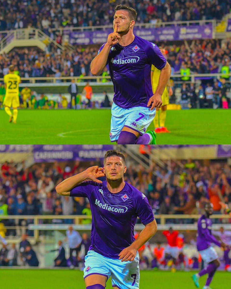 TeamJovic's tweet photo. Say whatever you want to say,

But it doesn’t change the fact that Luka has single handedly sent you out of the Europa League &amp; dunked on you twice and humiliated De Vrij twice. 

He’s always been a Milanista, born to wear the shirt. ❤️🖤 https://t.co/ttIV53ypb6
