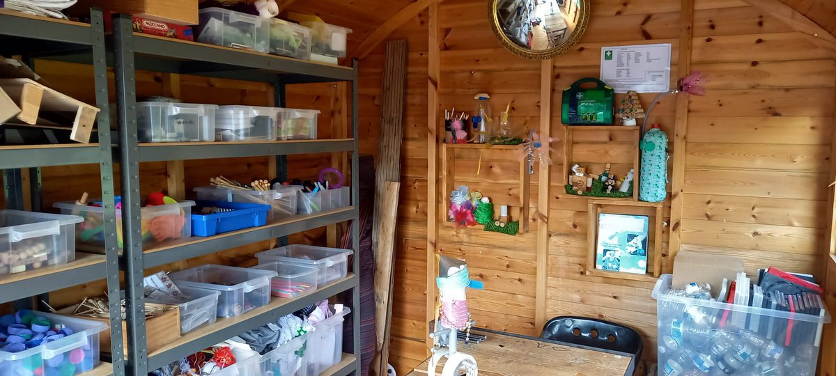 AMBERLEYPRIMARY's tweet photo. #Itsnearlytime……..😃
Mrs Hurst has been hard at work preparing our Reading Shack &amp; Invention Shed for reopening this term. Thanks to our fab @Amberley_PTFA for funding repairs to the Reading Shack 📚❤️&amp; to all who have donated recycled items to the Invention Shed this summer.♻️ https://t.co/OtdaXFgnum