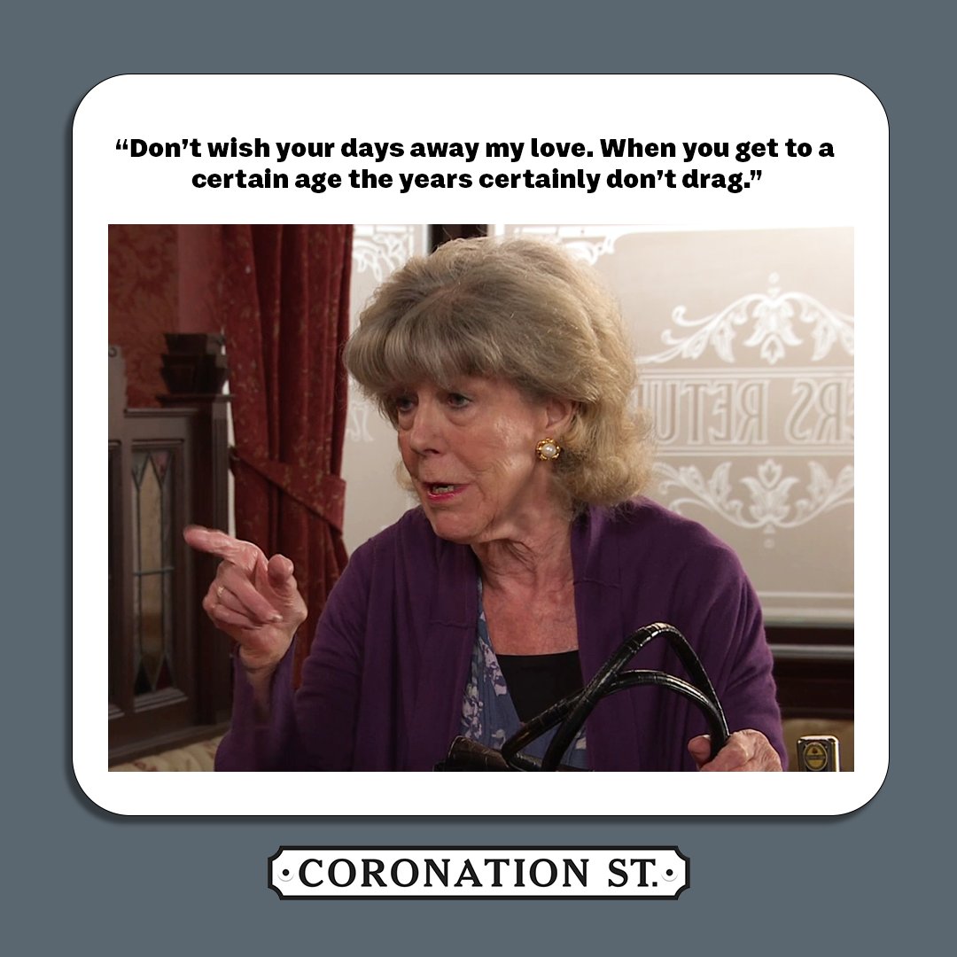 itvcorrie's tweet photo. Wise words from Audrey 💛 

#Corrie https://t.co/NonmcgiGc2