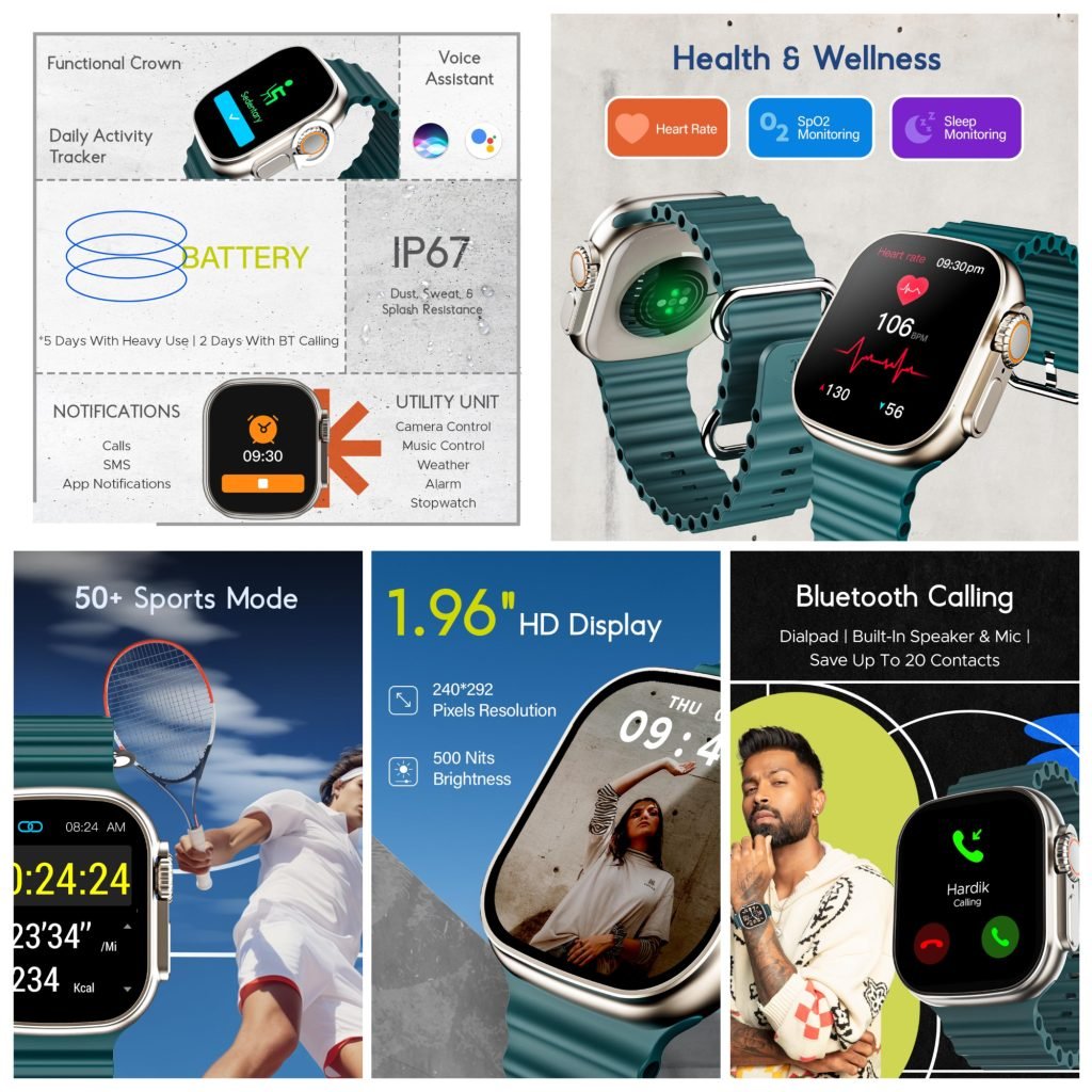 stufflistings's tweet photo. boAt Wave Elevate launched at an introductory price of ₹2,299 and it does not look at all like the Apple Watch Ultra 🤭 https://t.co/2Z2C2730nK