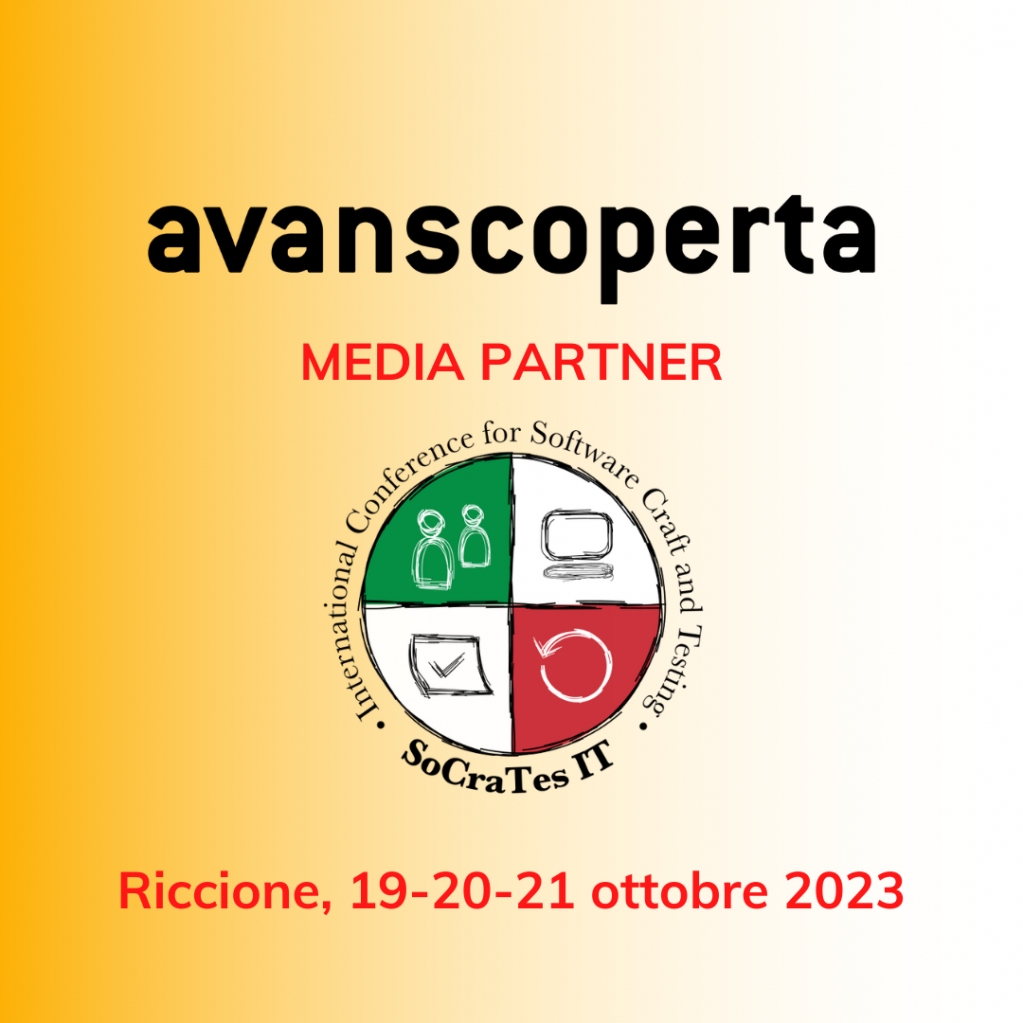 avanscoperta (@avanscoperta) on Twitter photo 📣 We're media partners of <a href="/SoCraTes_Italy/">SoCraTes IT</a> (Rimini, IT, 19-21 Oct 2023). The go-to Software Craft and Testing Conference is back!
👉 socrates-conference.it
😎 People - Action - Fun: These are the pillars of this Open Space event you shouldn't miss.
Be there! 📣 We're media partners of <a href="/SoCraTes_Italy/">SoCraTes IT</a> (Rimini, IT, 19-21 Oct 2023). The go-to Software Craft and Testing Conference is back!
👉 socrates-conference.it
😎 People - Action - Fun: These are the pillars of this Open Space event you shouldn't miss.
Be there!