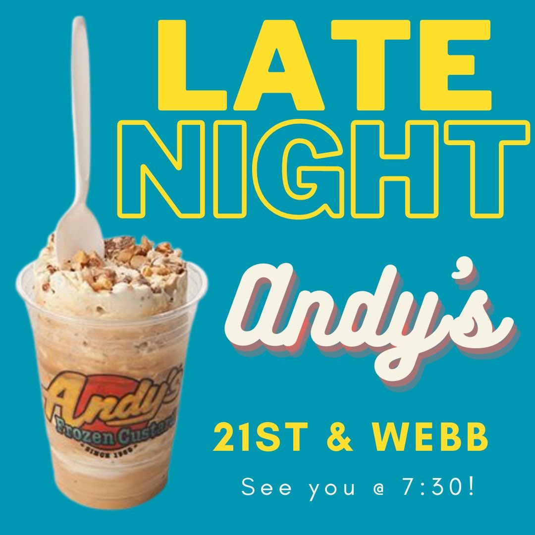 End your Labor Day Weekend the best way by coming to hang out with us at Andy’s tonight!! We’ll be “tailgating” in the parking lot behind with yard games! See you there! #andoveryounglife