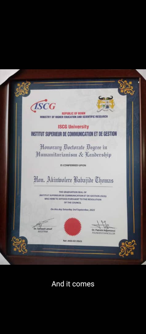 Dr. Akinwolere Babajide Thomas