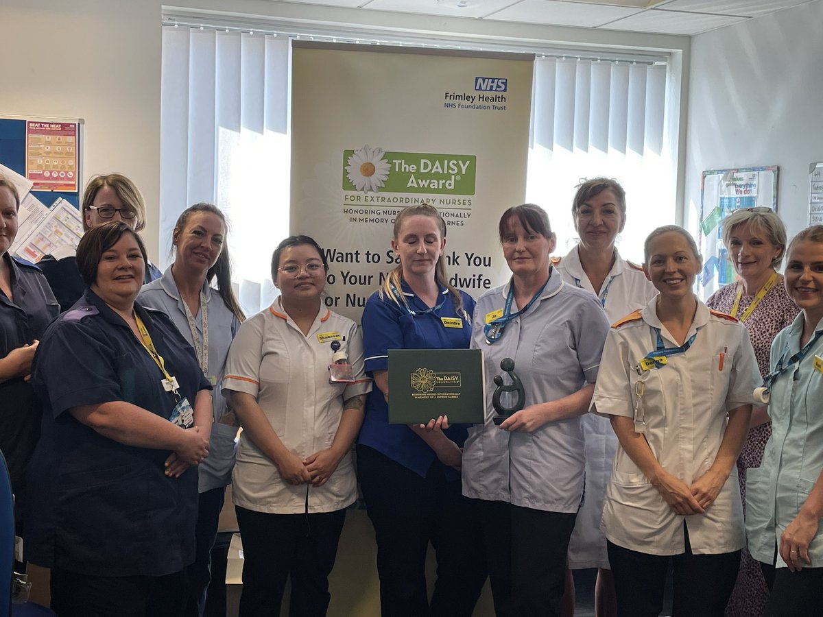 Congratulations Jo. Our latest worthy DAISY award recipient. Jo is part of our community team and was nominated by a patient. #professionalpride #DAISYFoundation @lornawilko @d03182 @AlisonS44517243 @FHFT_wellbeing @robertcheesema6 @Wecanalldoit1 @NickySeargent @wendylove