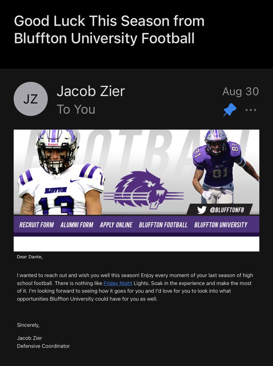 DAmeperosa's tweet photo. Thank you for reaching out coach! You guys have no idea how excited I was to see that you guys noticed me on the field. https://t.co/J0umt8bvda