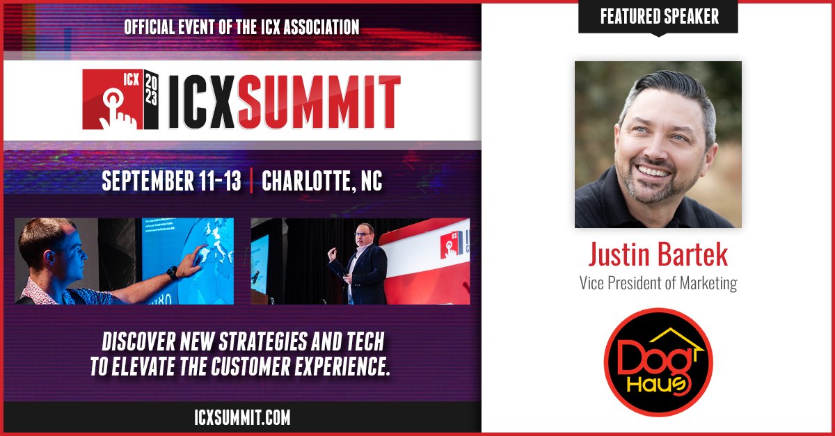 ICXsummit's tweet photo. Justin Bartek, VP of Marketing at @DogHausDogs, will join us at Interactive Customer Experience Summit 2023 to talk about how his brand is integrating AI tools and robotics.

Learn more: https://t.co/KPwqTG0BQD

#ICXsummit #AI #CX #robotics https://t.co/l3uh5gpvt3
