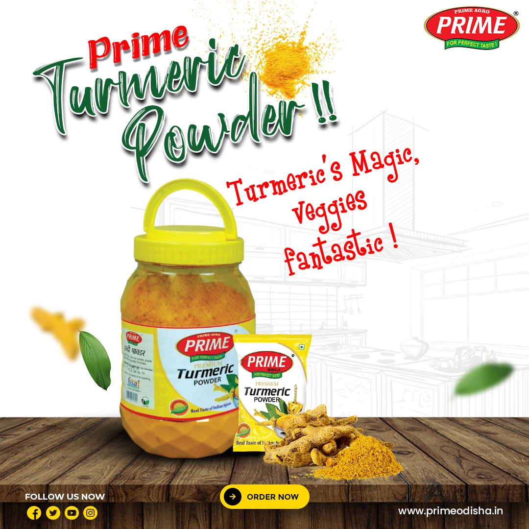 primeagroodisha's tweet photo. Discover #PrimeTurmericPowder Elevate your dishes with our premium powder for vibrant flavor and health benefits. 

Buy Now - https://t.co/0EXMLRv7k4

#haldipowder #premiumspices #primemasala #primefoodproducts #primeodisha #primefoods #primeagrofood https://t.co/Tn84hVuD8n