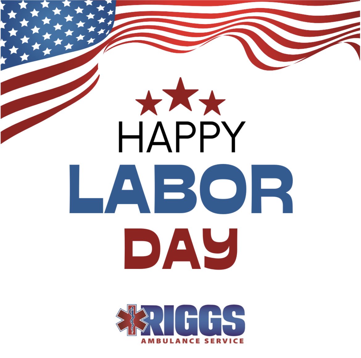 RiggsAmbulance's tweet photo. Happy Labor Day!! https://t.co/yS5KBFI6Fg