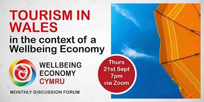 <a href="/castellhowell/">Castell Howell Foods</a> @BwydAbertawe <a href="/LowCarbonSwBay/">LowCarbonSwanseaBay</a> Tourism in Wales - in the context of a Wellbeing Economy | 21 Sep 7pm - 8:30pm

This month's <a href="/WECymru/">Wellbeing Economy Cymru, WE Cymru</a> forum will discuss if there's a an achievable path to success based on a sustainable tourism industry that has a focus on local economies and communities lnkd.in/ePZ_TA-Q