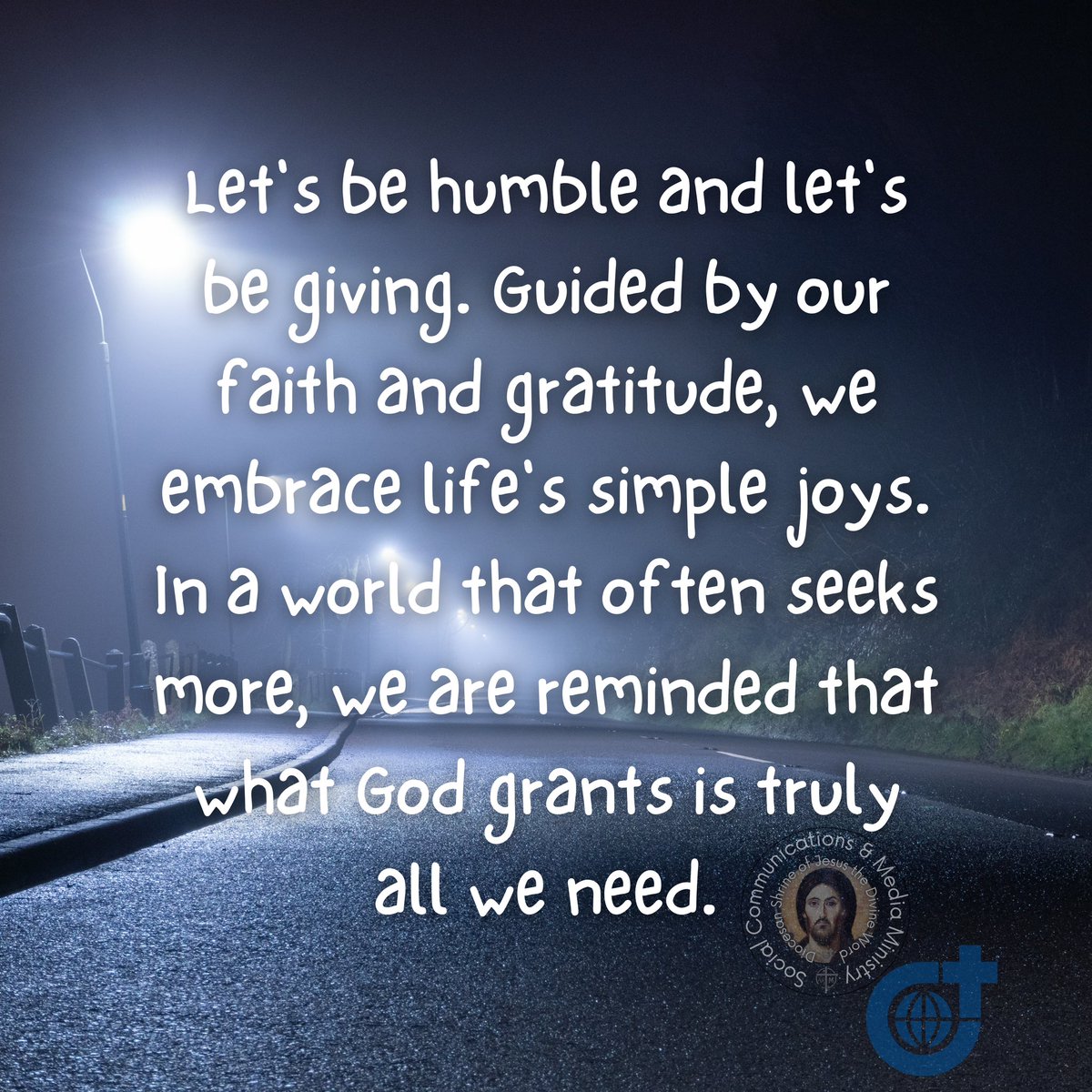 WORDinUS's tweet image. Let&apos;s be humble and let&apos;s be giving. Guided by our faith and gratitude, we embrace life&apos;s simple joys. In a world that often seeks more, we are reminded that what God grants is truly all we need.

#EmbracingSimplicity 
#HumbleAndGiving
#ThankfulHearts
#SVD #DSJDW #DivineWord