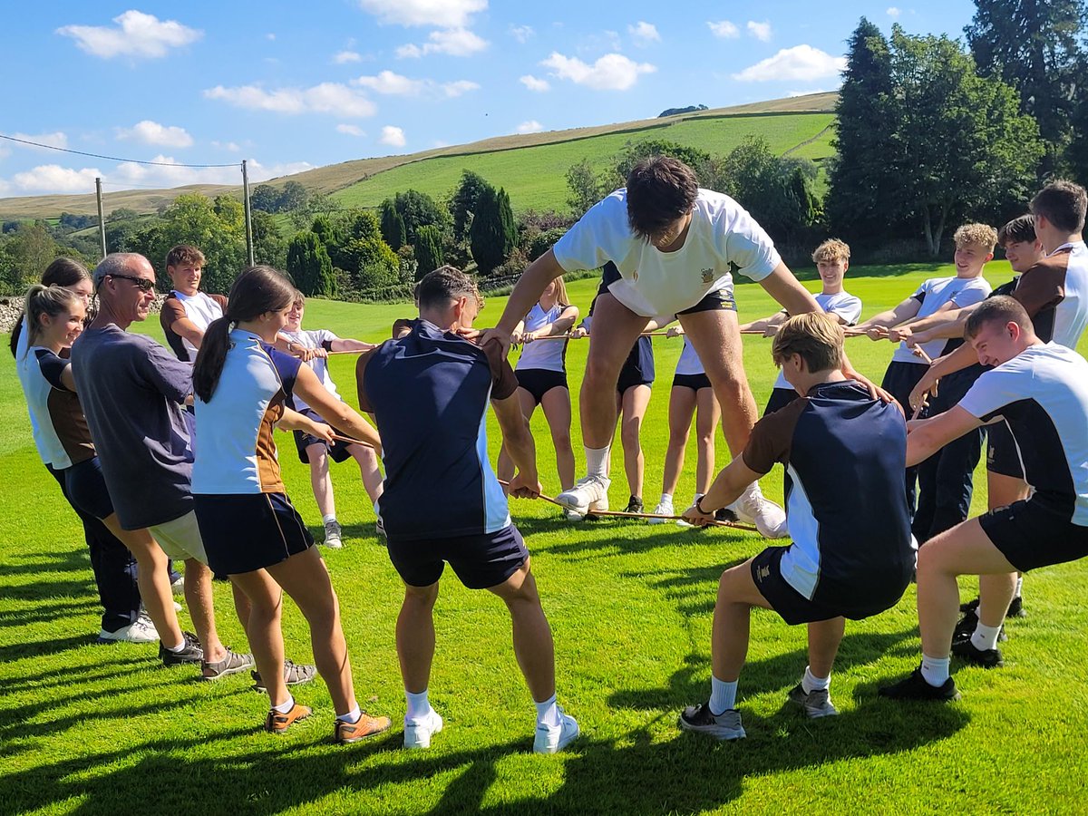 Y12 Induction moves on to Akay with Tim's Team building activities.
Every external staff member said the same thing... "what a great bunch of kids they are".