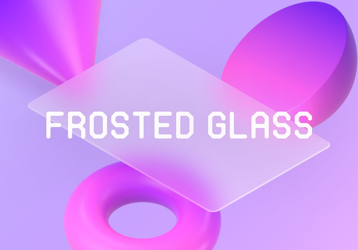 Quick Tutorial + Figma File ✨

The easiest way to add a frosted glass effect in Figma. Leggo ↓