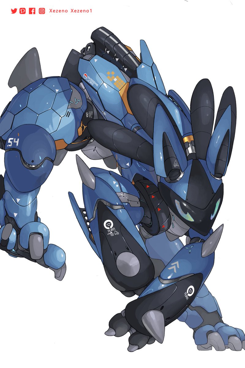 「Mecha Lucario 」|Marcus Hiiのイラスト