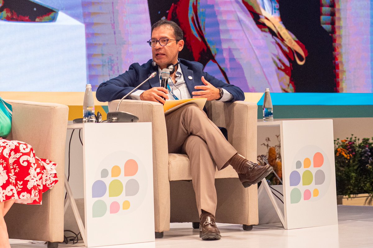 WFDFI_'s tweet photo. #FinanceInCommon2023 🤝I The President of #WFDFI and @_ALIDE_ , @LuisAntoRamirez, participated in the opening session of FICS 2023, in Cartagena 🇨🇴. He referred to the great challenges of the #LAC, like access to technology and lack of financing. https://t.co/XJBltiFIS7