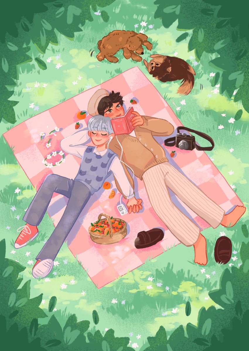 💖🧺🐶📷📖🍊

A sweet afternoon🥰

In honor of taegi sushwita ep teaser~

This piece was made for <a href="/taegizines/">Querencia: a Taegi Zine 🌸 COMPLETED 💫</a>! The leftovers sales are open until the 7th September~ (so pretty and pastely!!!!>.<)

🔗: querenciazine.bigcartel.com

#taegi #TAEHYUNG #YOONGI #btsfanart