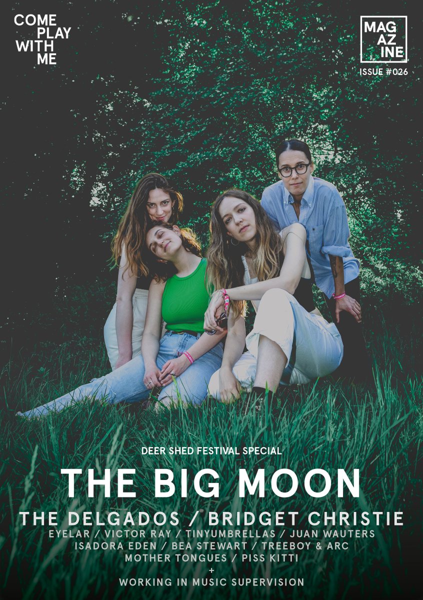 meg_firth's tweet photo. Over the moon to have interviewed one of my favourite bands @thebigmoon for the cover feature of the @cpwmco x @DeerShed issue 🦌 available to read via https://t.co/K31V0I6Yw7 ! https://t.co/leivpZNQqj