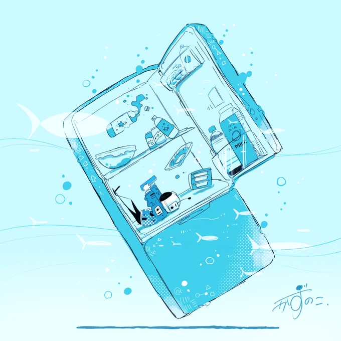 避暑地#イラスト 