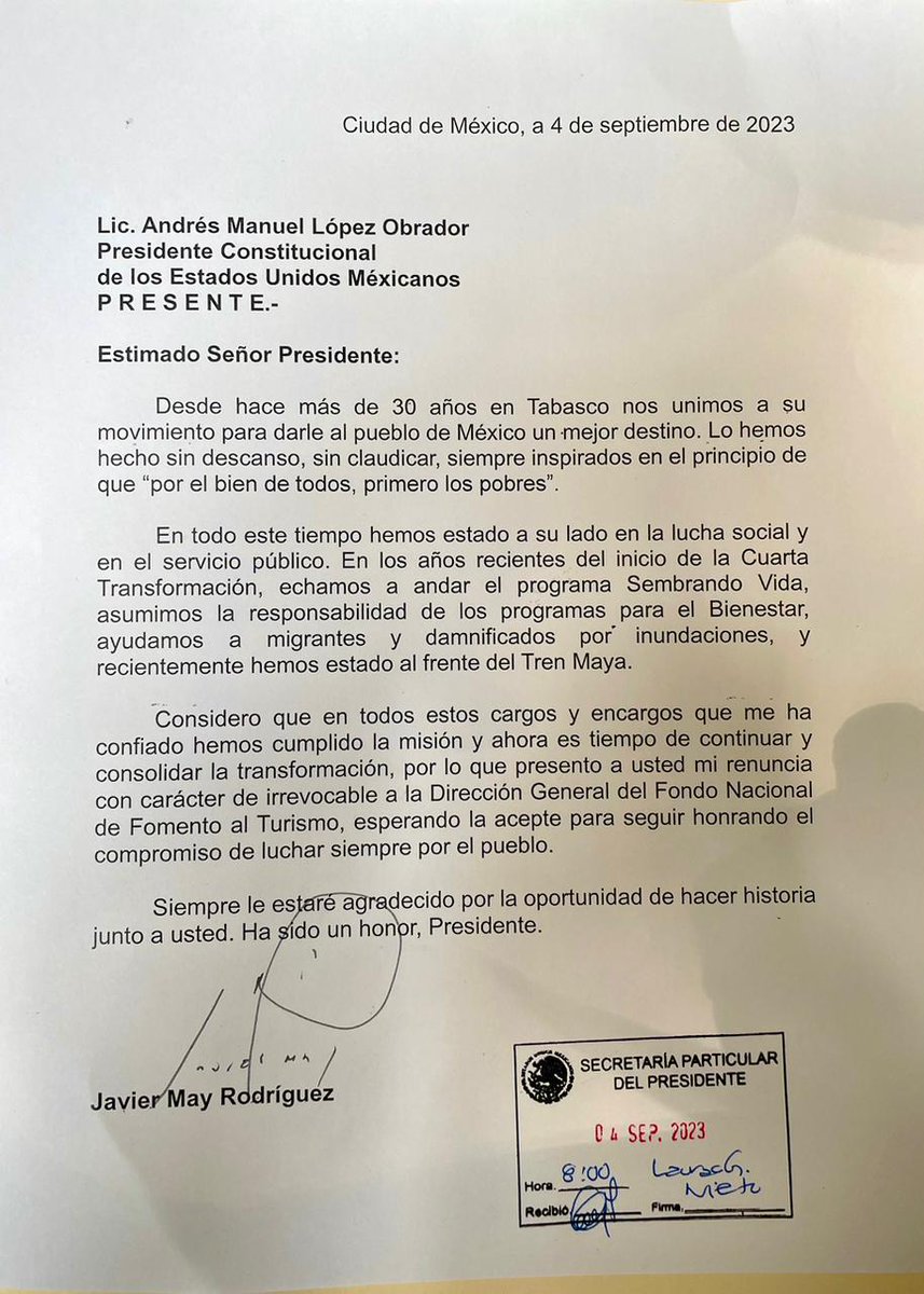 TabascoJavier's tweet photo. Ha sido un honor, Presidente @lopezobrador_. Seguiremos luchando por el pueblo. https://t.co/JJ81zOl7jX