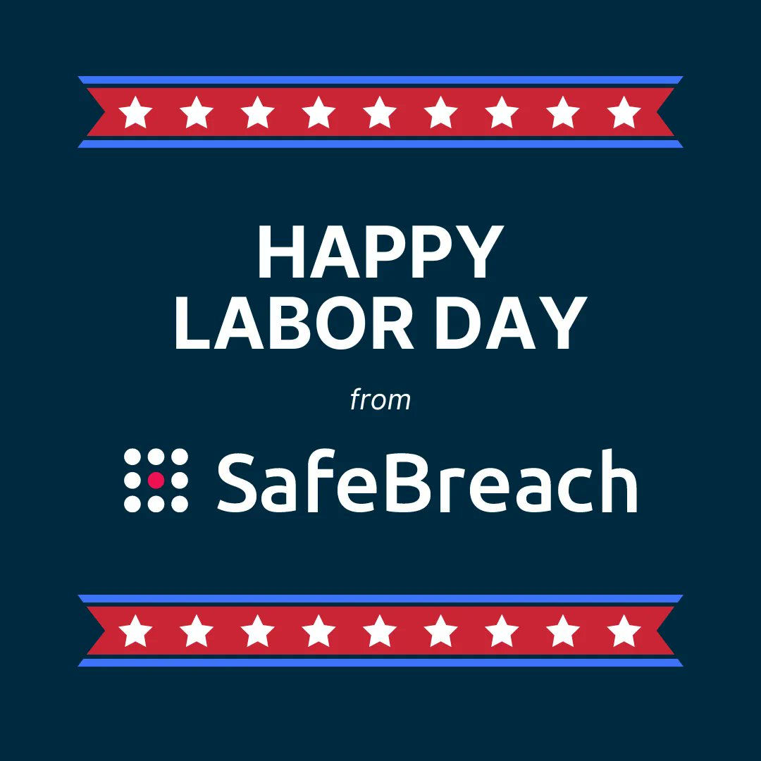 safebreach's tweet photo. Happy Labor Day, from all of us at SafeBreach! We're taking this time for much needed rest and relaxation, and we hope you are too. 

Want to join the SafeBreach team? We're hiring! https://t.co/5YGttf0COH https://t.co/SsOBtadCjQ