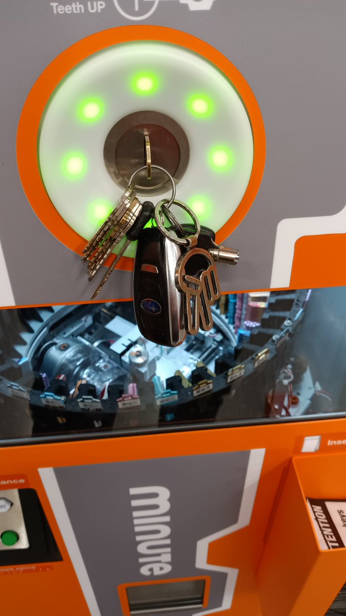 Crypto_Alien's tweet photo. Just checking another thing off of the list ✔️ Robo Cutting some keys 🤖 ✂️ 🗝️ lol 😆 
#robot #cutting #keys #subaru #chopped https://t.co/F5k3yelF3X