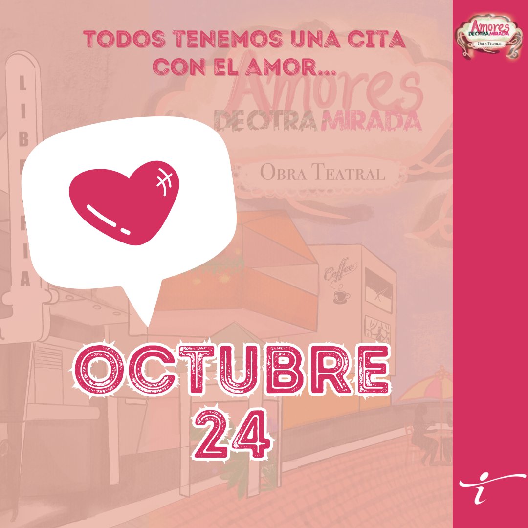Tienes una cita con el amor... ¿Qué harás el 24 de octubre? ¡Nos gustaría que reservaras esta fecha tan especial en tu agenda para el estreno de nuestra obra de teatro protagonizada por 15 jóvenes con autismo de nuestra Fundación! ¡Espera más información! 💗
#amoresdeotramirada