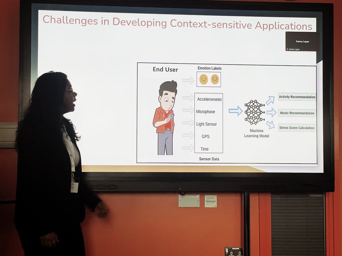 cnerg's tweet photo. Salma Mandi presented her paper, "SELFI : Evaluation of Techniques to reduce self-report fatigue by Using Facial Recognition of Emotion" in-person at @INTERACT2023 held in York, UK from 28 Aug-1 Sep, 2023!
#paper #presentation #interact2023 #phdlife https://t.co/0e2oNtrCE3