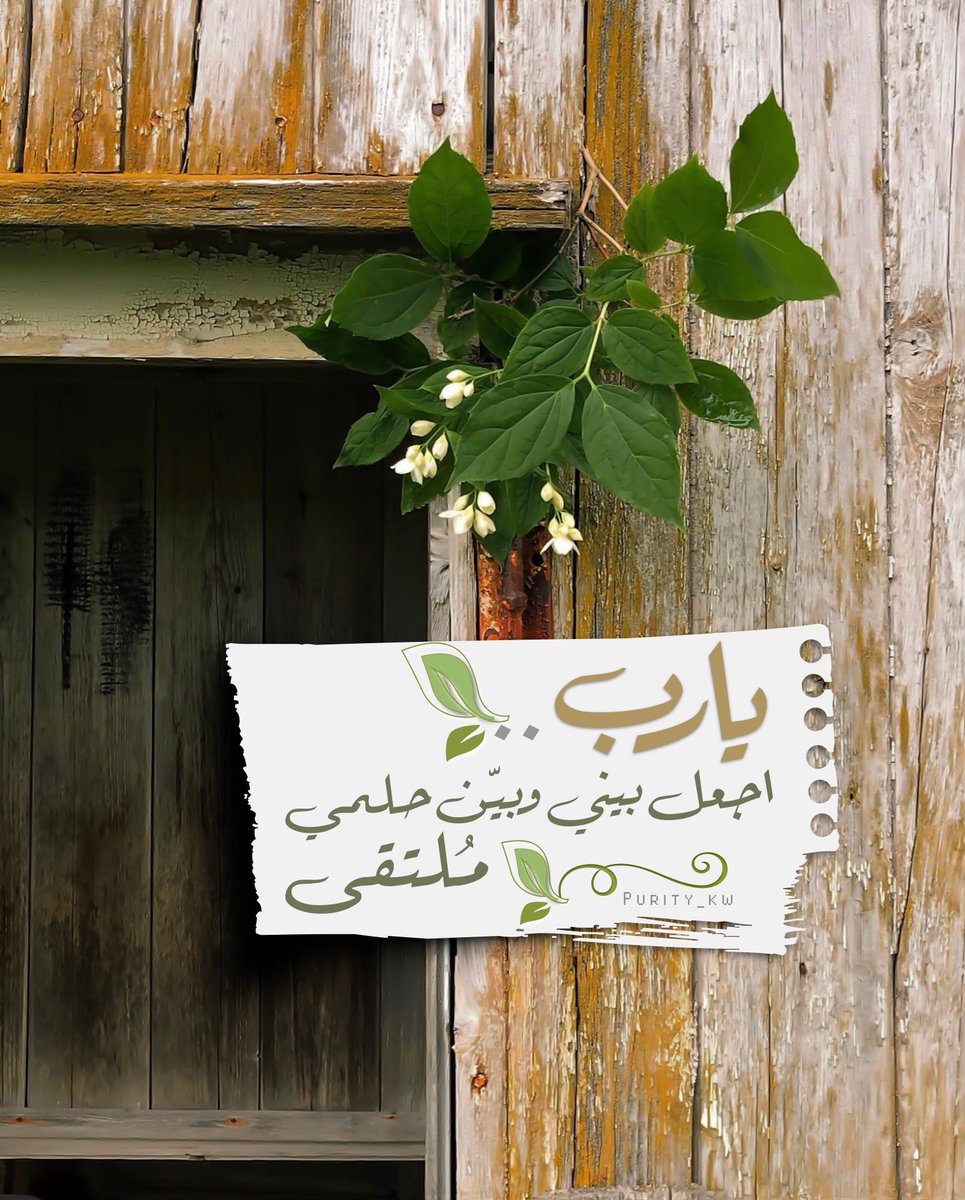 يارب اجعل بيني وبيّن حلمي مُلتقى ..🌸🍃