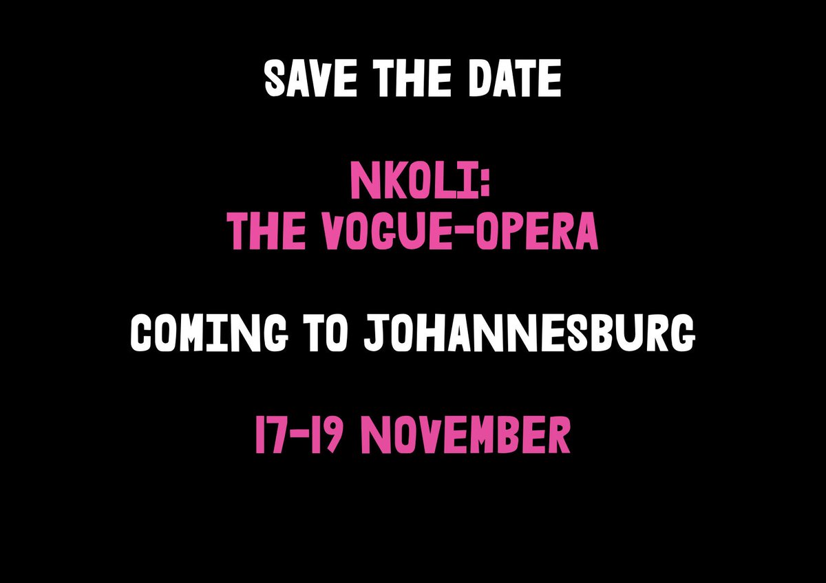 Nkoli: The Vogue-Opera created and composed by Philip Miller, co-lyricist S’bo Gyre, Directed by Rikki Beadle Blair. Drop a rainbow if you’re excited to see the show! 
.
.
.
#nkolivogueopera #comingsoon #performanceart #southafricanopera #southafricanart #queerart #queervogue