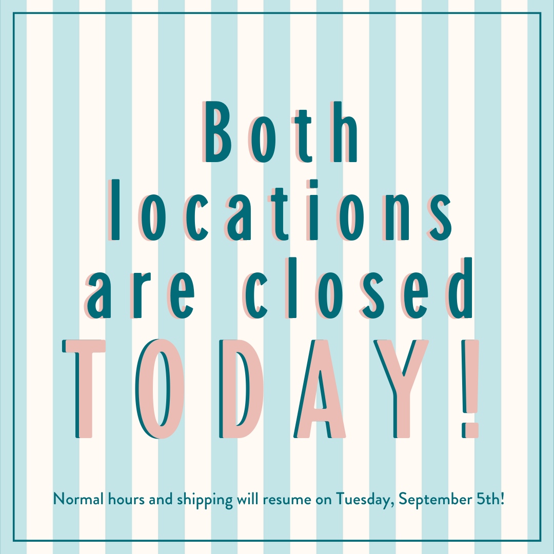 Labor Day is a paid holiday for our whole Milk Jar staff, so both of our locations will be CLOSED today. We hope everyone has a great day and we will be back to serve you cookies + kindness tomorrow! 🍪💕