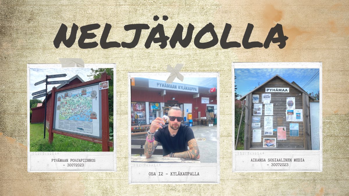 MarkoOstman's tweet photo. NELJÄNOLLA – OSA 12: KYLÄKAUPALLA

Tulin aistimaan aitoa kyläkauppaa, mutta saatoin menettää palan sydäntäni Pyhämaalle. Vihdoin tiedän, mitä tahdon tehdä isona. 👉 https://t.co/TJrhZgPWOI

#Neljänolla https://t.co/tqAo1ET5VY