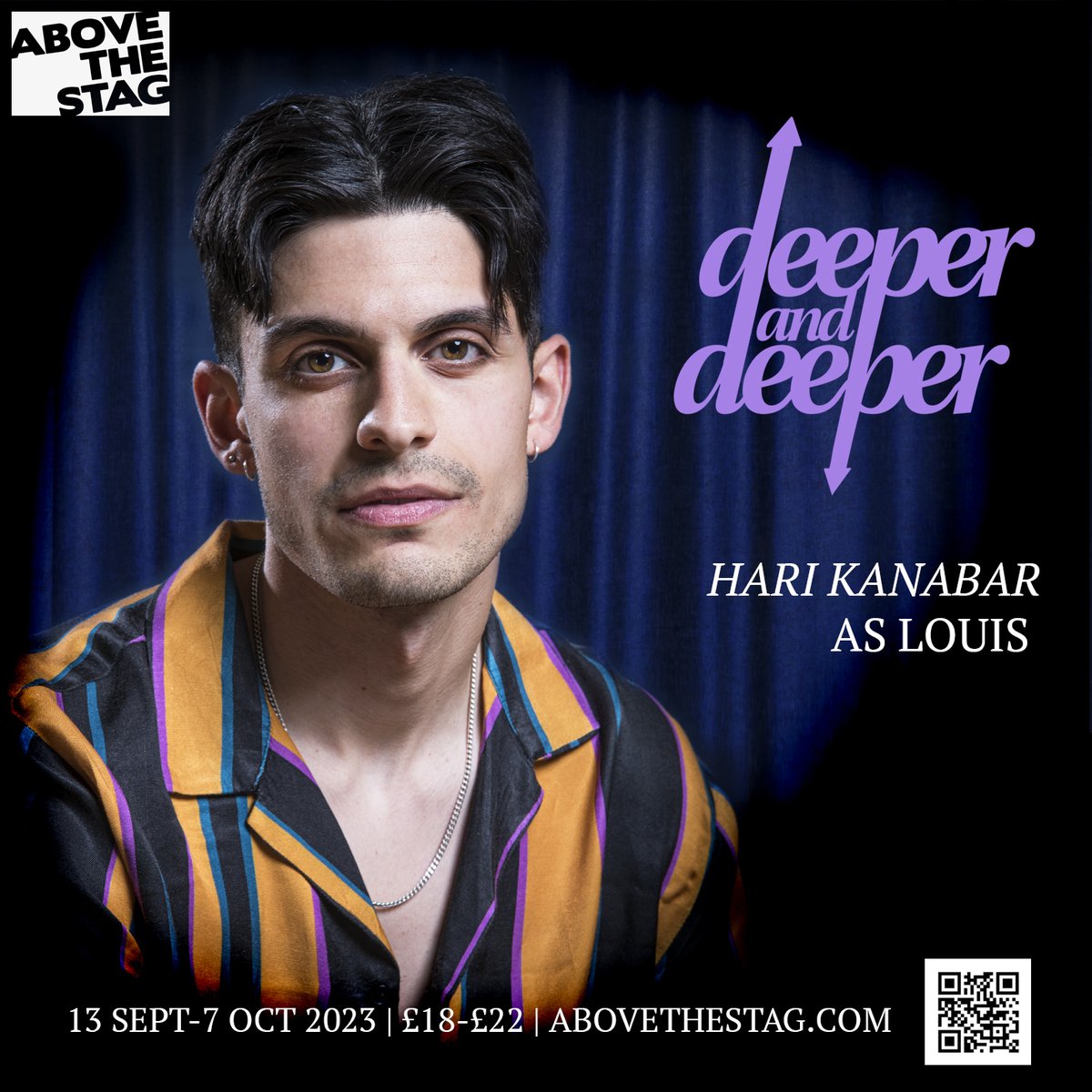 As we enter our second week of rehearsals for Deeper and Deeper - we welcome to our cast Hari Kanabar as Louis! Only a hundred seats left for our run! Abovethestag.com