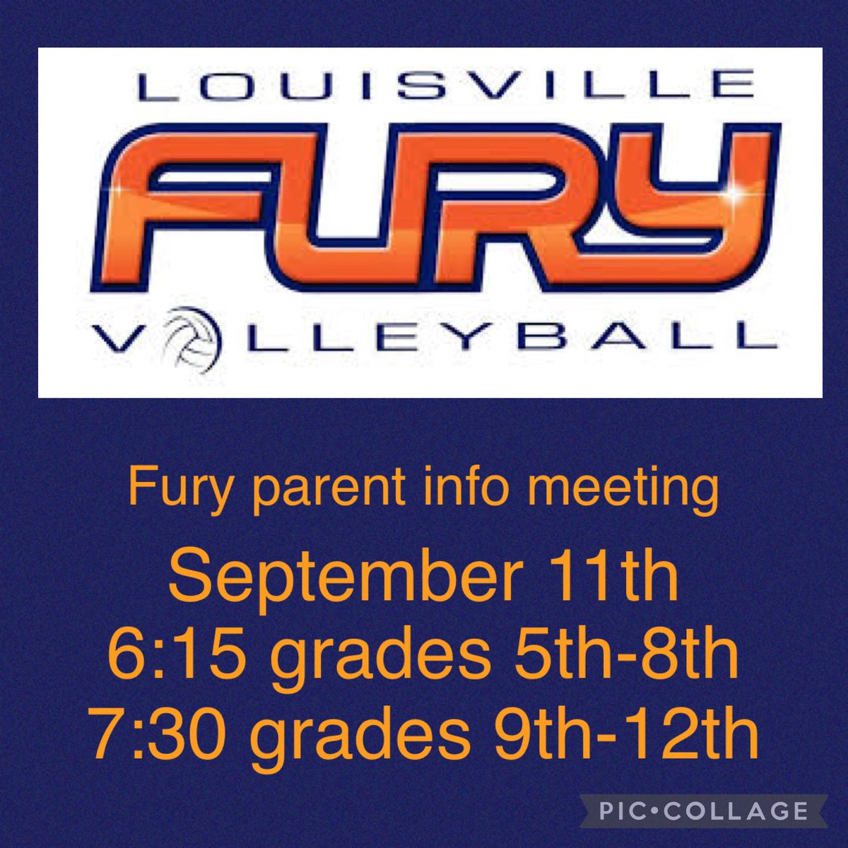 furyvolleyball's tweet photo. 2024 season information meetings. Monday September 11th at Midamerica sports center, 1906 Watterson trail. #growthegame https://t.co/8IM8TtsqYl
