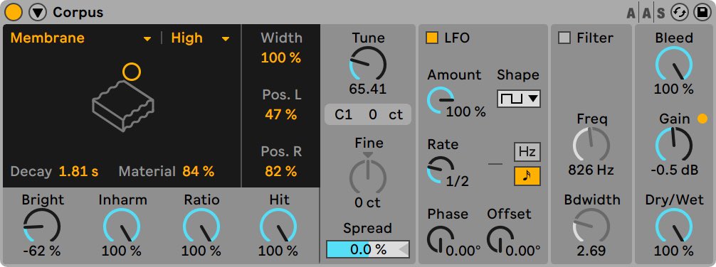 tonedaudio's tweet photo. Quick Guide to @Ableton Corpus

⬇️

Corpus simulates the characteristics of 7 different resonant objects. It’s included as part of Ableton Live Suite and was developed in collaboration with AAS. https://t.co/IoV51gXZ9K