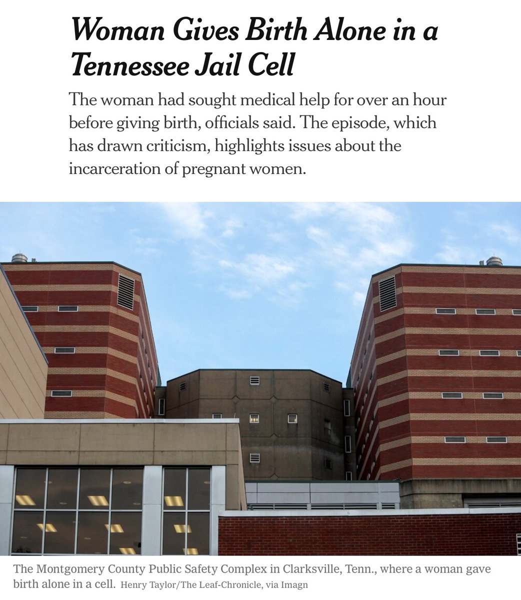 bkaydw's tweet photo. What is happening in Tennessee? 

“The episode underscored that there is effectively no national standard of care for women who are incarcerated and pregnant; most correctional facilities have policies.” 

To go it alone? Is that a policy? In 2023?

#wtpBLUE #DemVoice1  #Fresh https://t.co/KUfr58zKaj