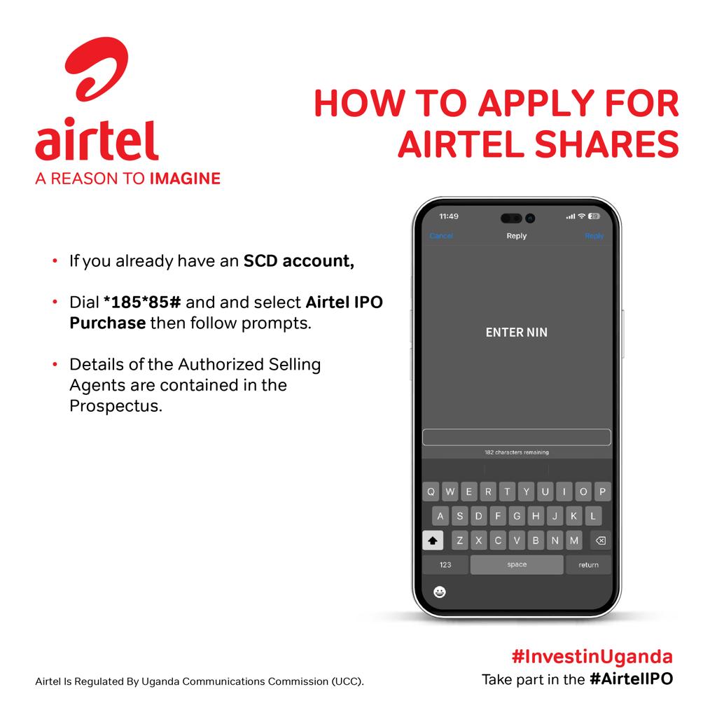 Tonight, Amit Kapur @AirtelUGCCO joins a space by @KakandeAlex an Investment Analyst under the topic “Airtel IPO: What you need to do and know before you invest in Stocks.” Stay tuned as we bring you a summary of the discussion. #InvestInUganda #AirtelIPO @AirtelUGMD