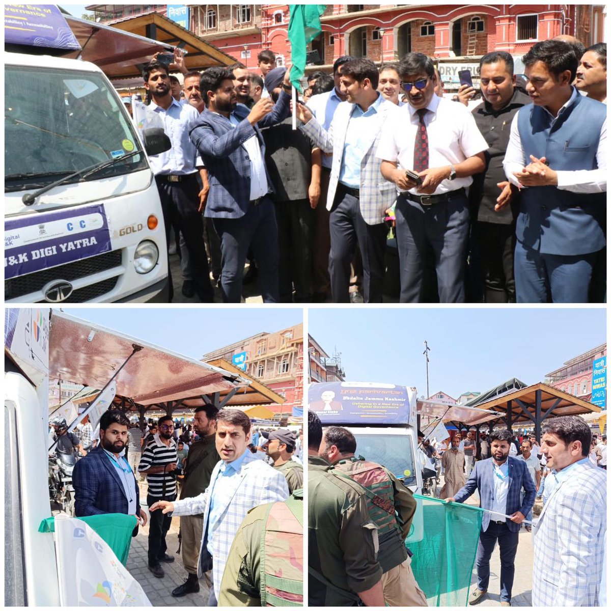 CSCJK's tweet image. Chief Secretary Shri Arun Kumar Mehta and DC Srinagar Shri Aijaz Assad kick-started the Digital Week with the launch of the CSC DIGITAL VAN to ensure that the benefits of Government schemes reach every citizen through digital awareness. 💻👨‍👩‍👧‍👦 #DigitalWeek #CitizenEmpowerment