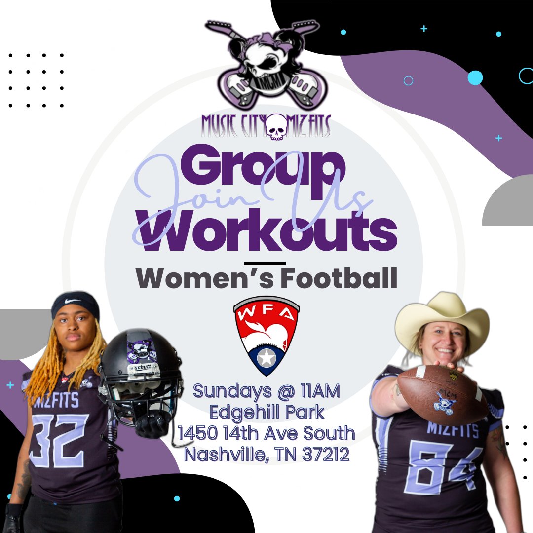 Calling all Nashville ladies! Join us for an exhilarating Women's Football Group Workout every Sunday at 11am, right in the heart of Music City at Edgehill Park. Open to women ages 18 and up. #nashville #tennessee #FitnessGoals #NashvilleWomen #musiccityfit