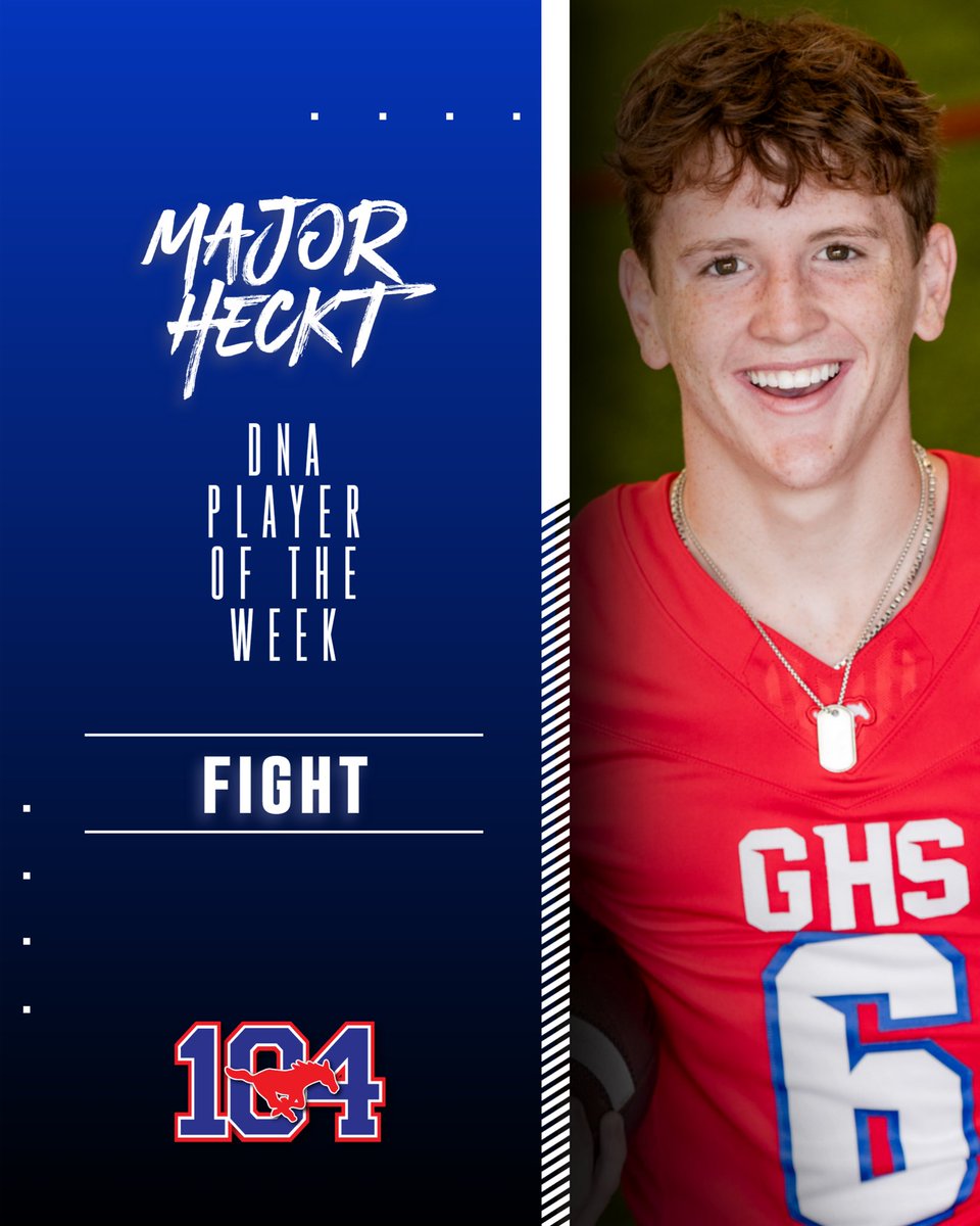 Congratulations to our Week 2 DNA Players of the Week against Azle! Family @HunterCaudill26 Discipline Ryan Hamilton Fight @MajorHeckt Join us tonight at @MeatUAnywhere in Trophy Club at 6pm for the Coach DeBesse show to celebrate these kids!