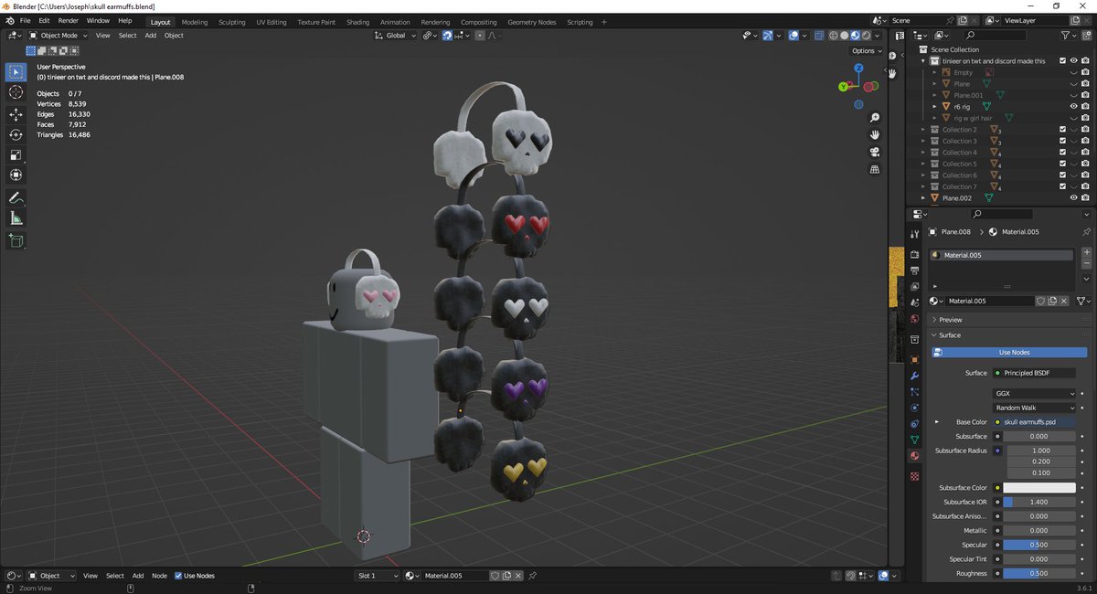 TinieerRblx's tweet photo. sold the skull earmuffs to @Merilaux for 10k !! be sure to buy it + 5 other recolors in their group, SpookyCo !! https://t.co/VNDoiFuw77

#Roblox #RobloxUGC #RobloxDevs #RobloxDev #RobloxArt https://t.co/Stzm80oe5v