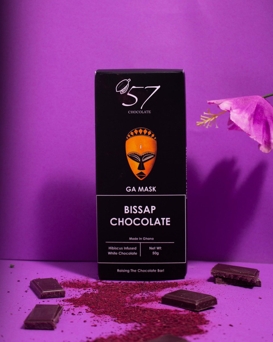 In parts of #Africa, it’s called Bissap, #sobolo, or #zobo. We grew up drinking this delectable hibiscus juice 🌺 and decided to capture this flavor in a #chocolatebar.