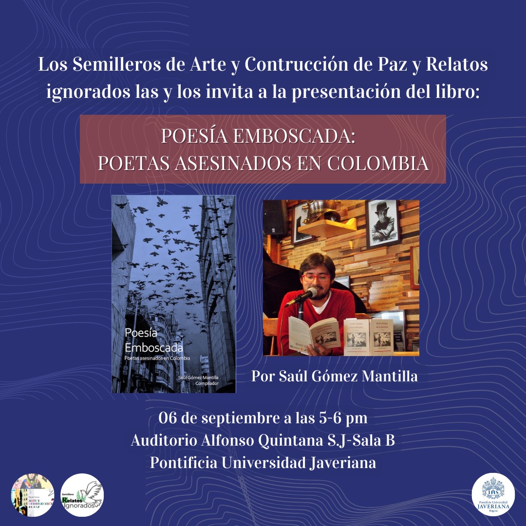 SaulGomez451's tweet photo. Cordialmente invitados. 6 de septiembre de 5 a 6pm

Pontificia Universidad Javeriana, auditorio Alfonso Quintana, SJ-Sala B. https://t.co/zXrZ8vSlev