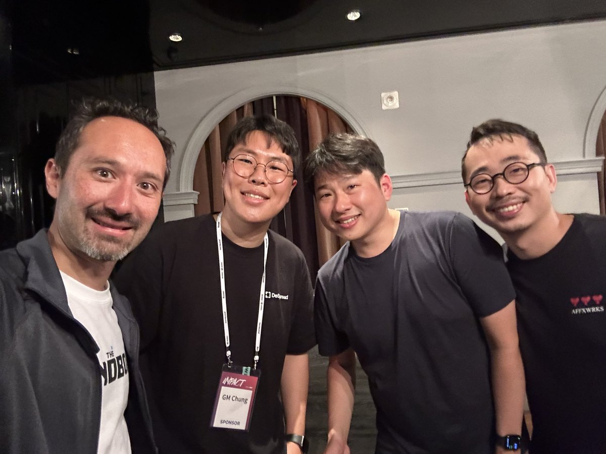 Catching up with 'old' friends at the @kbwofficial VIP Party, before making new friends tomorrow at the #KoreaBlockchainWeek conference

@simonkim_nft @farokh @alex_dreyfus @voxel_yohan @gmchung94