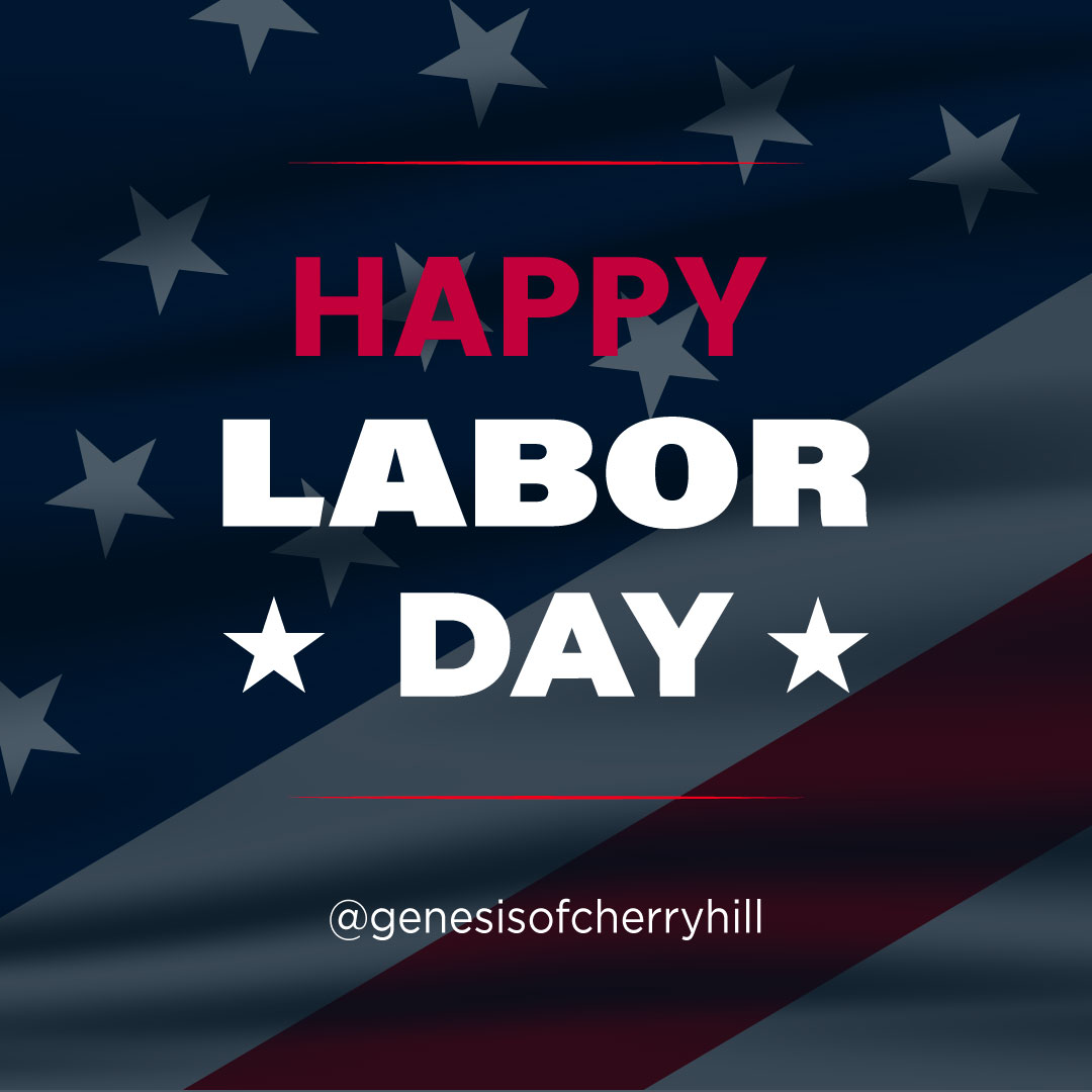 Happy Labor Day! Today, we honor the dedication and hard work that shapes our country. Let's take a moment to appreciate the passion that drives us forward.💪🌟  #HappyLaborDay #Genesisofcherryhill