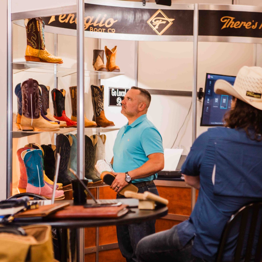 Which ones did you choose? @fenogliobootco #WESAtradeshow #wheretheindustrymeets #horseandrider #bethelocalretailer #westernstore #westernretailer #westernboots