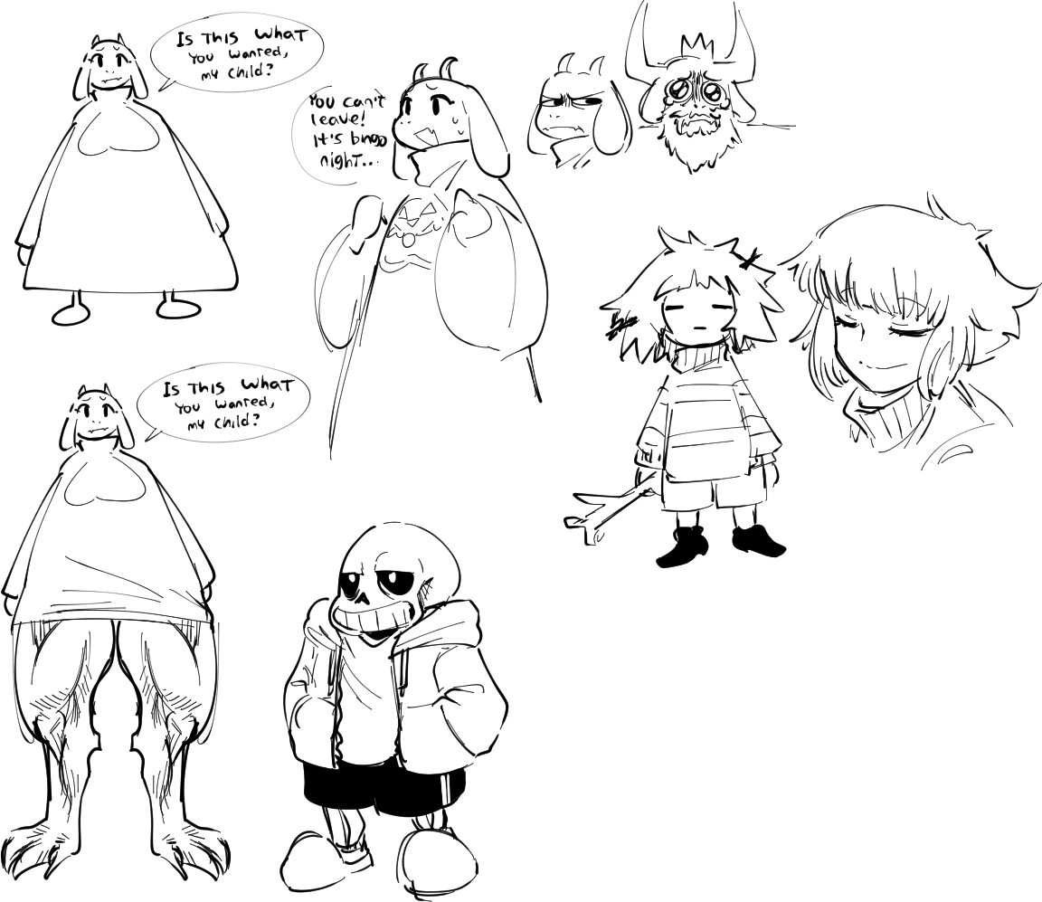 old ass Undertale doodles 