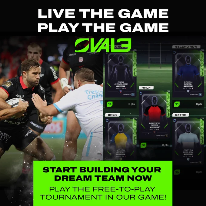 Neycoo_'s tweet photo. Le jeu de rugby @Oval3_game est officiellement lancé avec des rewards qui ne peuvent que vous faire venir en dépassent plusieurs centaines de dollars !
#rugby #top14 #prod2 #rwc #rugbyworldcup #rugbyfr #invest #cryptofr #crypto #trading #traderfr #nftgame #game #rugbygame #nft https://t.co/DnH9BRh8IH