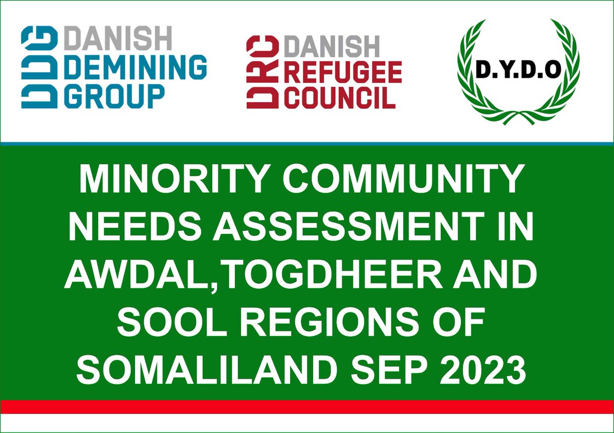 DYDO conducting Minority Community Needs Assessment in the three regions of Awdal, Togdheer, and Sool Somaliland, with the support of DRC, DANIDA (Spa Project) Sep 2023